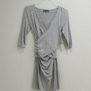 Moody Mamas Gray Cotton Dress